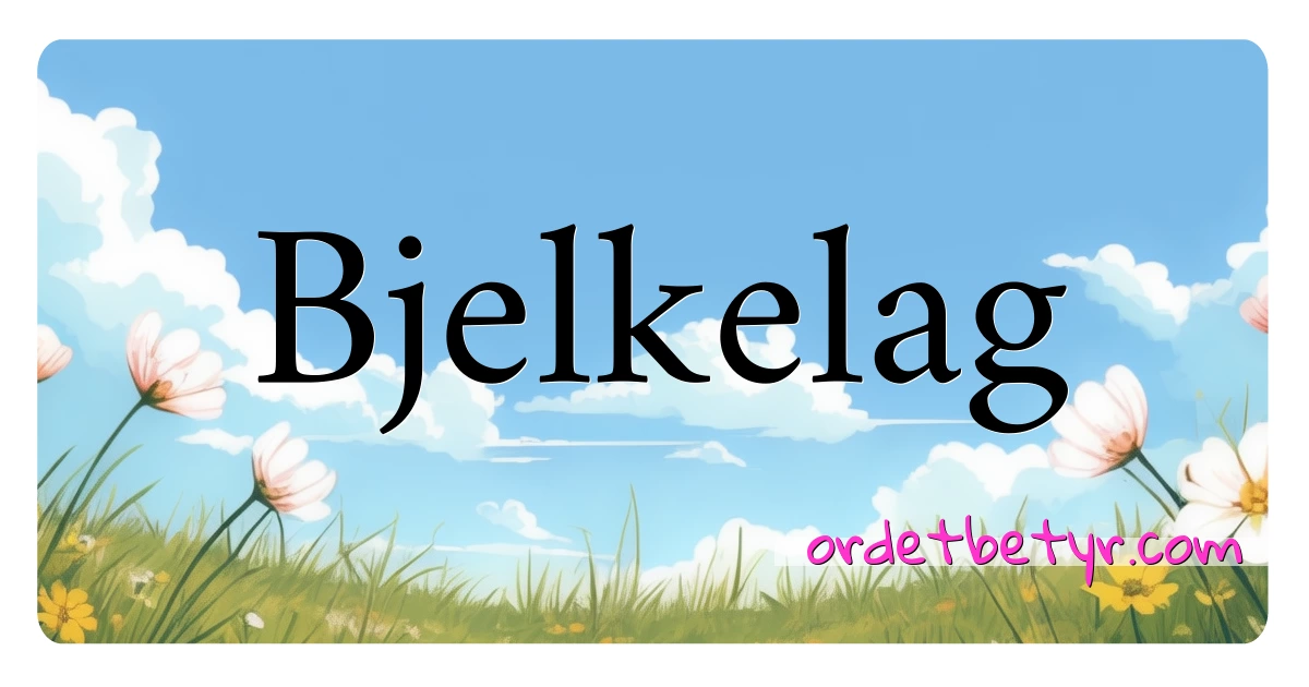 Bjelkelag synonymer kryssord betyr forklaring og bruk